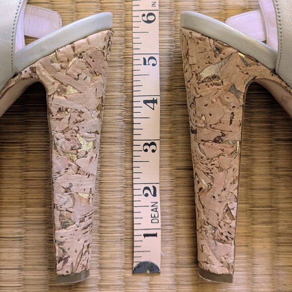 Cavallini Gold Leaf Platform Heels | US 5.5 / 6 EU 36 | Made in Italy - Picture 7 of 7